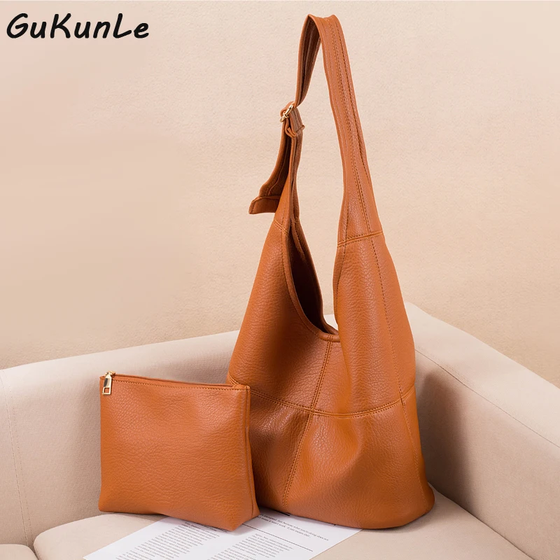 Large Capacity Women Shoulder Bags Designer Handbags Tote Luxury Pu Leather Crossbody Bag Casual Simply Buckets Composite Purse
Large Capacity Women Shoulder Bags Designer Handbags Tote Luxury Pu Leather Crossbody Bag Casual Simply Buckets Composite Purse