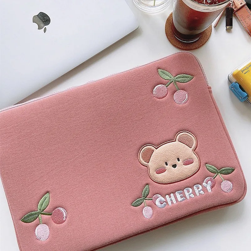 Korea bear Ipad bag pouch cute girls cherry ipad pro 11 10.5 9.7 inch tablet sleeve case storage 13inch laptop inner bag
Korea bear Ipad bag pouch cute girls cherry ipad pro 11 10.5 9.7 inch tablet sleeve case storage 13inch laptop inner bag