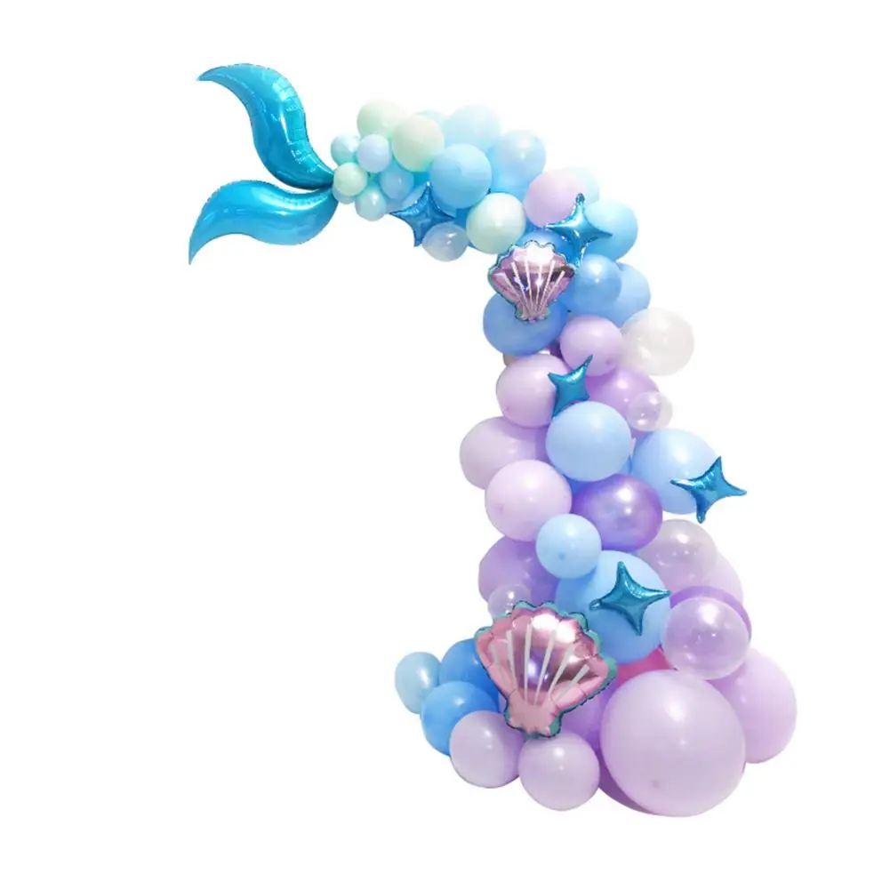 Mermaid Tail Balloon Garland Set Latex Balloon Mermaid Theme Party Supplies for Birthday Party Decorations
Mermaid Tail Balloon Garland Set Latex Balloon Mermaid Theme Party Supplies for Birthday Party Decorations