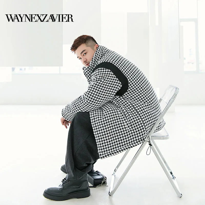 WAYNEXZAVIER 2021 Winter Thick Men's Down Jacket Stripe Splicing Denim Jackets Pockets Oversize Men Single Breasted Casual Coats
WAYNEXZAVIER 2021 Winter Thick Men's Down Jacket Stripe Splicing Denim Jackets Pockets Oversize Men Single Breasted Casual Coats