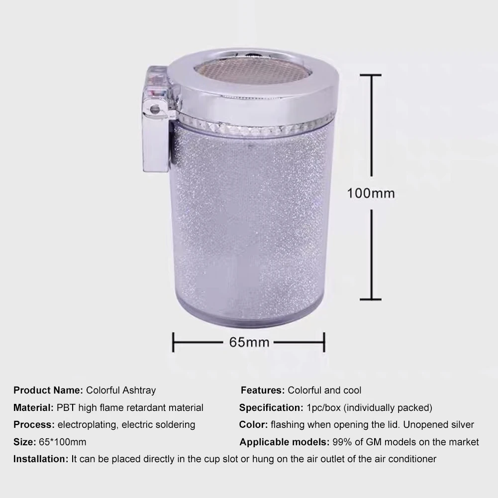 Car Ashtray with LED Light Airtight Lid Multifunctional Vehicle Cup Holder Air Vent Ashtray Trash Can Car Interior Decoration 
Car Ashtray with LED Light Airtight Lid Multifunctional Vehicle Cup Holder Air Vent Ashtray Trash Can Car Interior Decoration