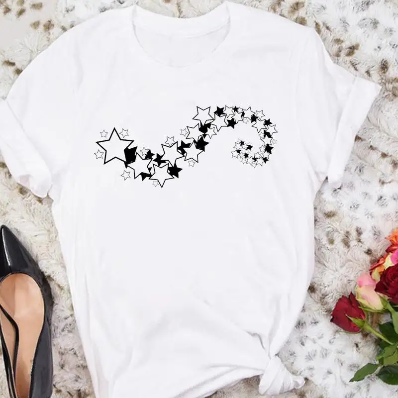Women Star Happy Time Cartoon 90s Clothing Trend Summer Female Tshirts Fashion Clothes Graphic T Top Lady Print Tee T-Shirt
Women Star Happy Time Cartoon 90s Clothing Trend Summer Female Tshirts Fashion Clothes Graphic T Top Lady Print Tee T-Shirt
