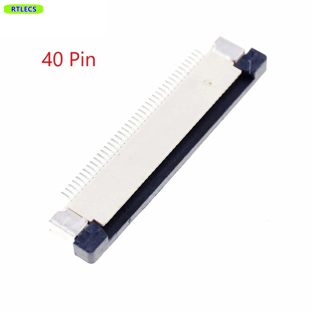 100 Pcs FPC Connector 0.50 mm 0.020" 40 Position Bottom Contact Right Angle SMD ZIF Slide Lock Surface Mount drawer
100 Pcs FPC Connector 0.50 mm 0.020" 40 Position Bottom Contact Right Angle SMD ZIF Slide Lock Surface Mount drawer