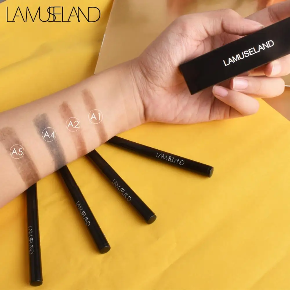 LAMUSELAND mini eyebrow pencil coffee brown black pigment long lasting waterproof automatic eyebrow tattoo pen LA020 
LAMUSELAND mini eyebrow pencil coffee brown black pigment long lasting waterproof automatic eyebrow tattoo pen LA020