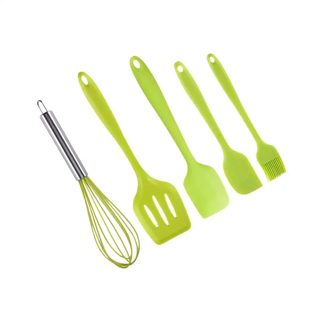 Silicone Kitchenware Set Silicone Spatula 5-piece Baking Tool Set The Silicone Utensil Set Is A Kitchen Helper
Silicone Kitchenware Set Silicone Spatula 5-piece Baking Tool Set The Silicone Utensil Set Is A Kitchen Helper