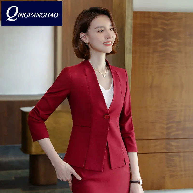 women's suit office wear Blazer and Pants or Skirt set high quality business Ladies Suit Fashion Slim Jacket jy
women's suit office wear Blazer and Pants or Skirt set high quality business Ladies Suit Fashion Slim Jacket jy