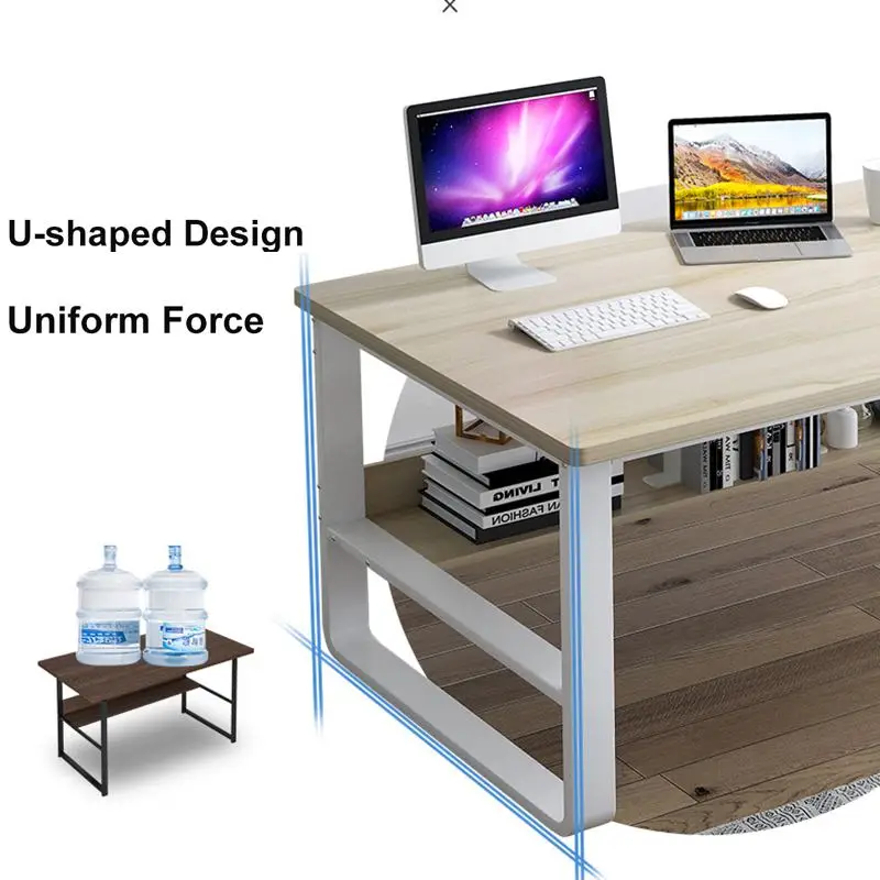 Computer Laptop Desk Modern Style Computer Table with Bookshelf Wooden Office Writing Desk for Home Office Studying Living Room 
Computer Laptop Desk Modern Style Computer Table with Bookshelf Wooden Office Writing Desk for Home Office Studying Living Room