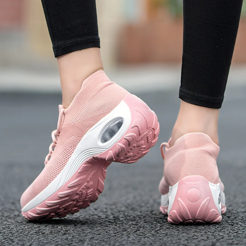 Women's vulcanized shoes Air cushion Platform Sneakers Women Breathable Casual Shoes Wedges Mesh Sock Zapatos De Mujer
Women's vulcanized shoes Air cushion Platform Sneakers Women Breathable Casual Shoes Wedges Mesh Sock Zapatos De Mujer