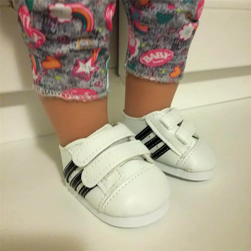 7cm Doll Shoes for 43cm Born Baby Doll PU Leather Sport Shoes Fit for 18 Inch American Doll Shoes Toy Doll Accessories
7cm Doll Shoes for 43cm Born Baby Doll PU Leather Sport Shoes Fit for 18 Inch American Doll Shoes Toy Doll Accessories