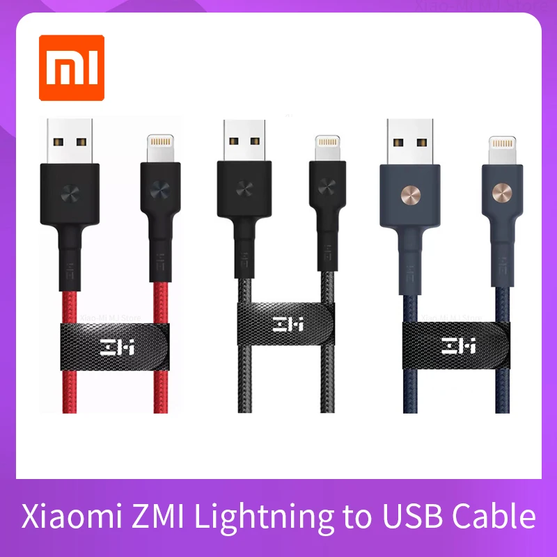 Кабель Youpin USB-Lightning 0.3м 1м 2м черный красный | Мобильные телефоны и аксессуары