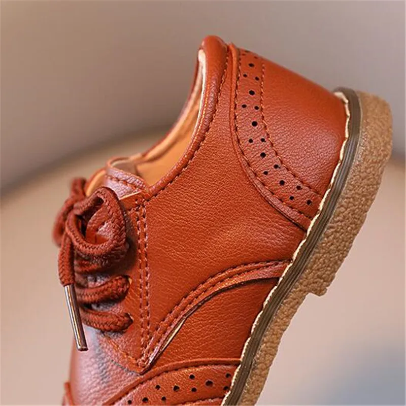 New Spring Autumn Children Leather Shoes Boys Sneakers Breathable Baby Soft Bottom Casual Outdoor | Мать и ребенок
