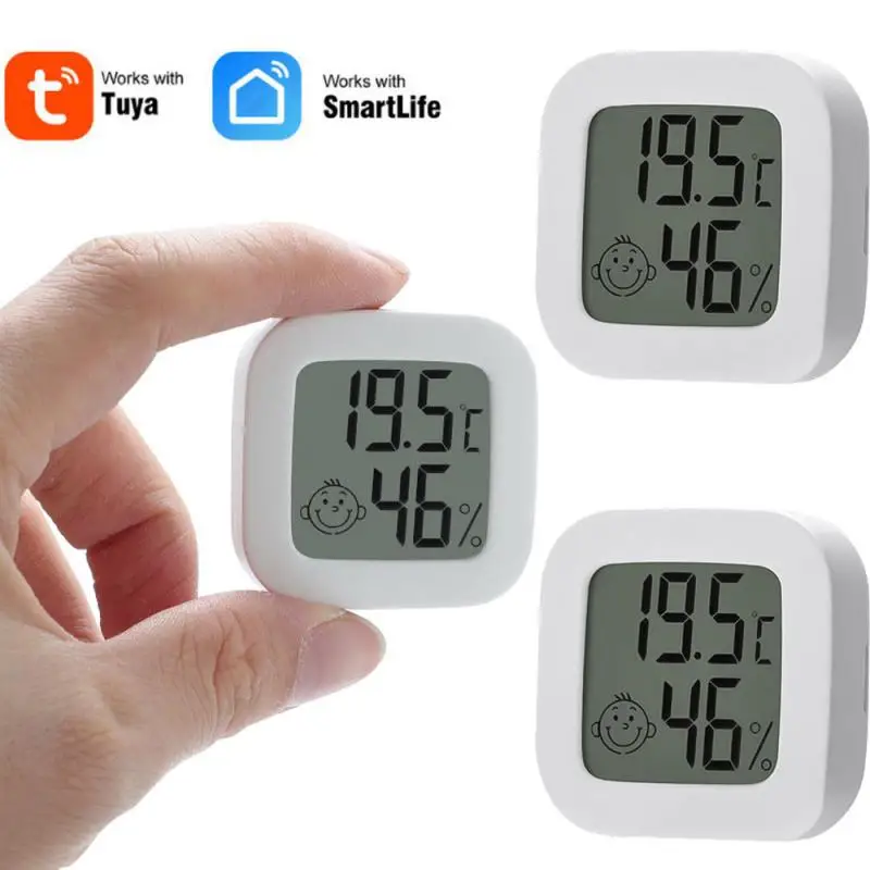 Tuya Thermometer Sensor Bluetooth-Compatible Indoor Thermometer Display Temperature Room Hygrometer Gauge Sensor Humidity Meter
Tuya Thermometer Sensor Bluetooth-Compatible Indoor Thermometer Display Temperature Room Hygrometer Gauge Sensor Humidity Meter