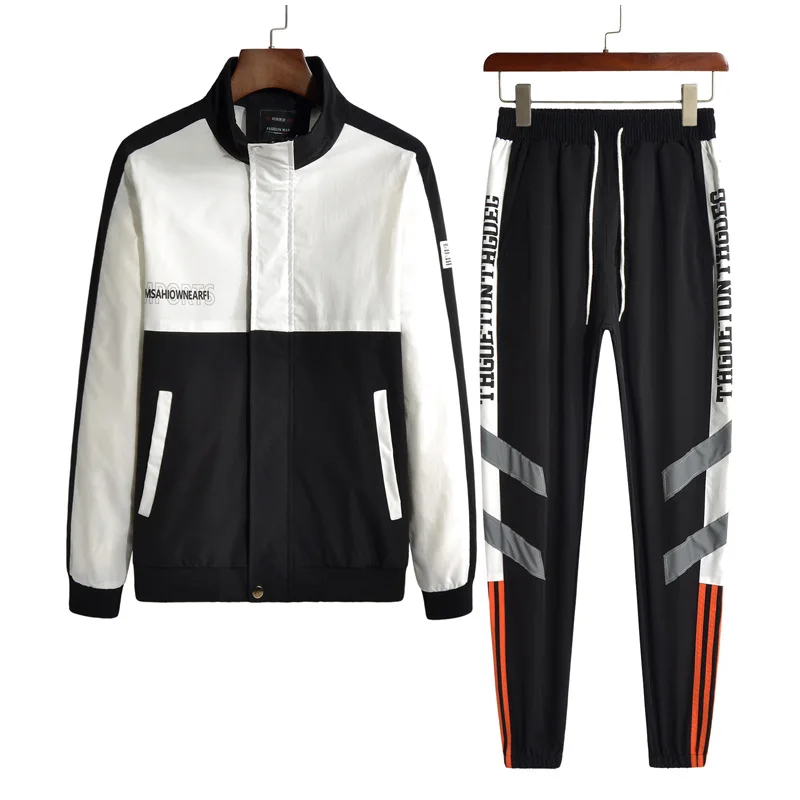 Sports suit male 2021 autumn youth trend color matching personality handsome casual loose long sleeve cardigan suit male
Sports suit male 2021 autumn youth trend color matching personality handsome casual loose long sleeve cardigan suit male