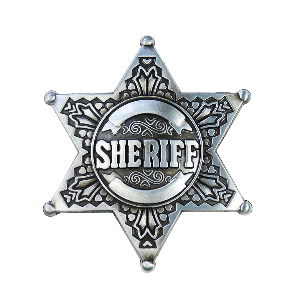 Hexagon Star Men's Belt Buckle US Sheriff Badge Belt Buckle for Men Western Cowboy Jeans Accessories Suitable for 4cm Wide Belts
Hexagon Star Men's Belt Buckle US Sheriff Badge Belt Buckle for Men Western Cowboy Jeans Accessories Suitable for 4cm Wide Belts