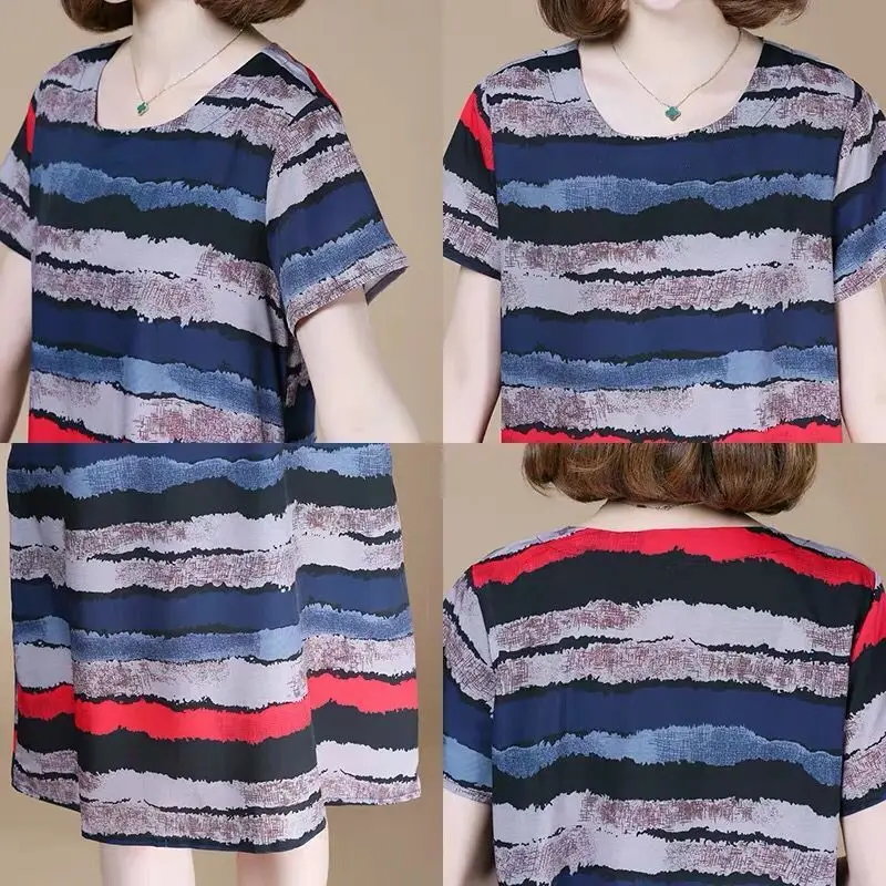 The New Summer Dress Mother Foreign Style Waist Was Thin And Temperament Popular Skirt
The New Summer Dress Mother Foreign Style Waist Was Thin And Temperament Popular Skirt