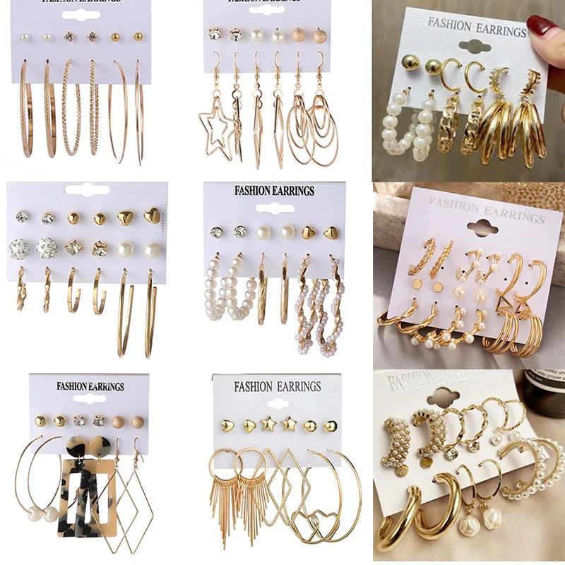 Earrings Set for Women Girl Punk Stud Earrings Set Geometric Metal Circle Tassel Stud Earring Party Jewelry
Earrings Set for Women Girl Punk Stud Earrings Set Geometric Metal Circle Tassel Stud Earring Party Jewelry