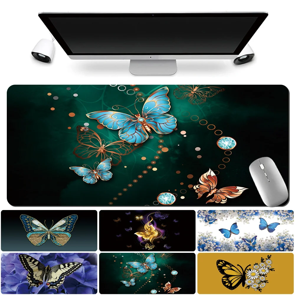 Mouse Pad Gaming Gamer Large Table Mat Butterfly Pattern Anti-slip Large Leather Mousepad Office Computer Accessories Washable
Mouse Pad Gaming Gamer Large Table Mat Butterfly Pattern Anti-slip Large Leather Mousepad Office Computer Accessories Washable