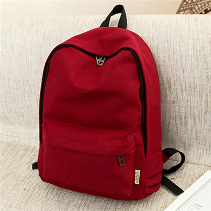 College Style Women Backpack Canvas Solid Color Zipper Fashion Adolescent Girl Backpack Female School Backpack Travel Bag
College Style Women Backpack Canvas Solid Color Zipper Fashion Adolescent Girl Backpack Female School Backpack Travel Bag
