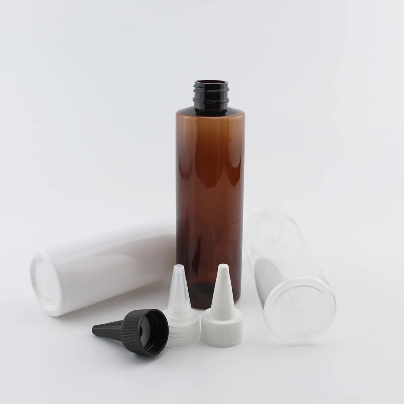 200ml X 12 Empty Refillable Plastic E-Liquid Bottles With Pointed Mouth Lids White Clear Black PET Container For Cosmetic
200ml X 12 Empty Refillable Plastic E-Liquid Bottles With Pointed Mouth Lids White Clear Black PET Container For Cosmetic