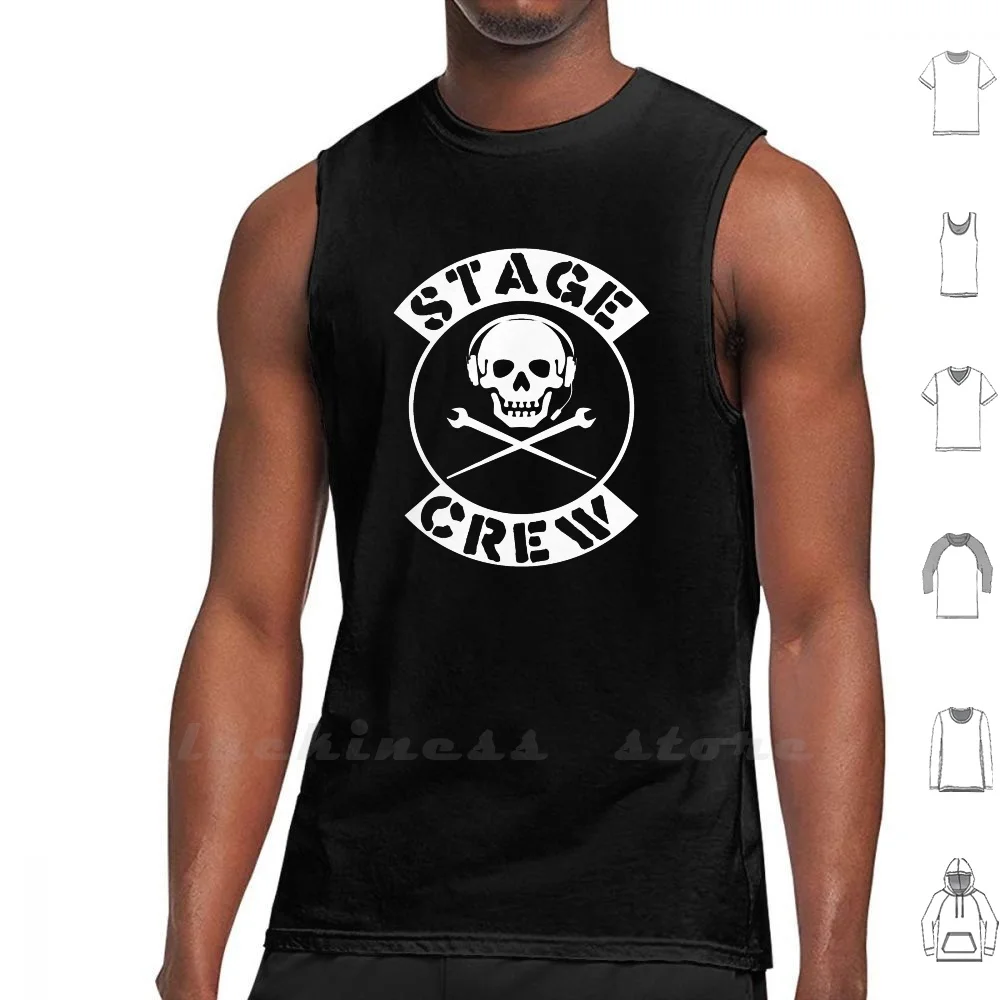 Stage Crew Tank Tops Vest 100% Cotton Stage Crew Skull Cross Crossed Podgers Headset Cool Jolly Rodger Theatre Theater
Stage Crew Tank Tops Vest 100% Cotton Stage Crew Skull Cross Crossed Podgers Headset Cool Jolly Rodger Theatre Theater