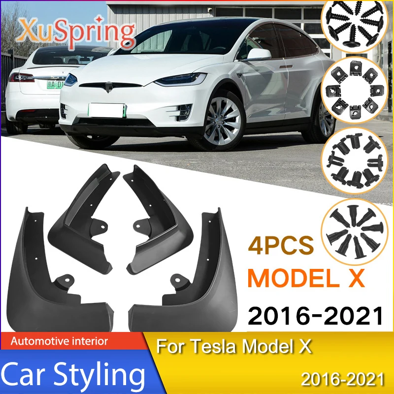 Car Mudflaps Splash Guards Front Rear Mudguards Fenders Assessories Car Styling For Tesla Model X 2016 2017 2018 2019 2020 2021
Car Mudflaps Splash Guards Front Rear Mudguards Fenders Assessories Car Styling For Tesla Model X 2016 2017 2018 2019 2020 2021
