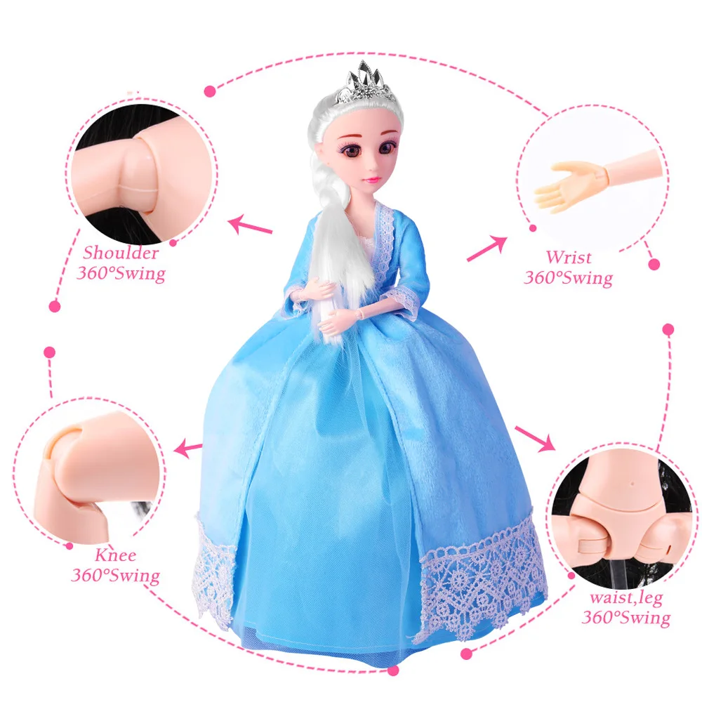 30cm Barbie Princess Doll Set 12 Jonits Hinged Moving Toys Girls Blonde Hair Doll For Kid Braided Hair Toy For Christmas Gifts
30cm Barbie Princess Doll Set 12 Jonits Hinged Moving Toys Girls Blonde Hair Doll For Kid Braided Hair Toy For Christmas Gifts