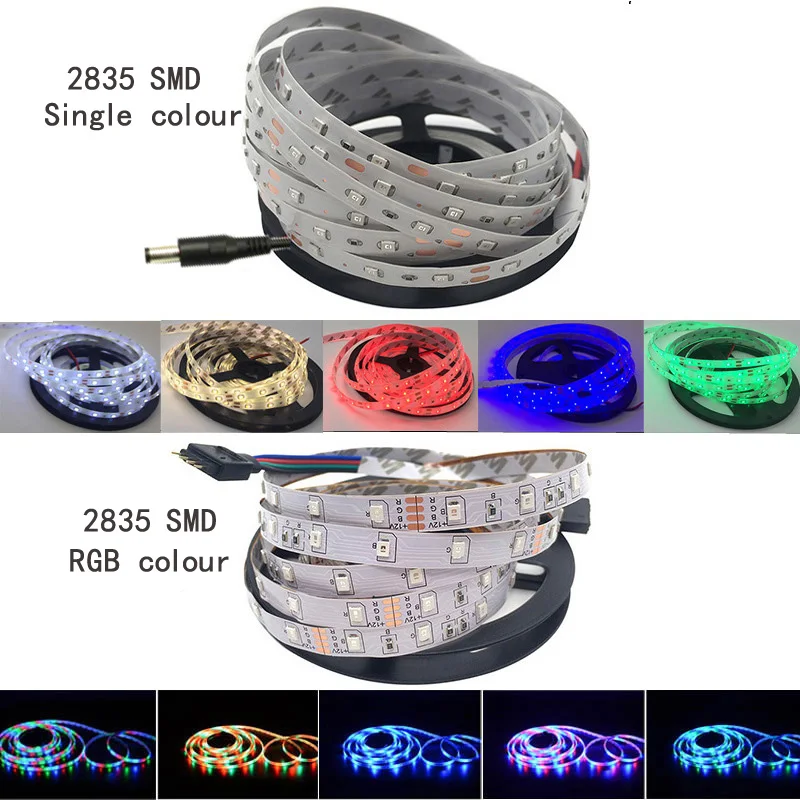 RGB LED Strip Light 2835 DC12V Ribbon Waterproof/No Waterproof Flexible LED Diode Tape 5M LED Strip for Home Decoration
RGB LED Strip Light 2835 DC12V Ribbon Waterproof/No Waterproof Flexible LED Diode Tape 5M LED Strip for Home Decoration