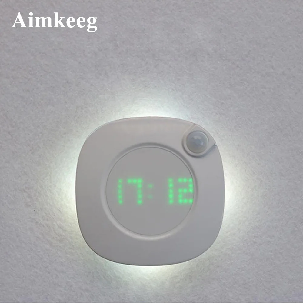 New type dimming LED night light bedroom decoration light with time display motion sensor light study room corridor living room
New type dimming LED night light bedroom decoration light with time display motion sensor light study room corridor living room