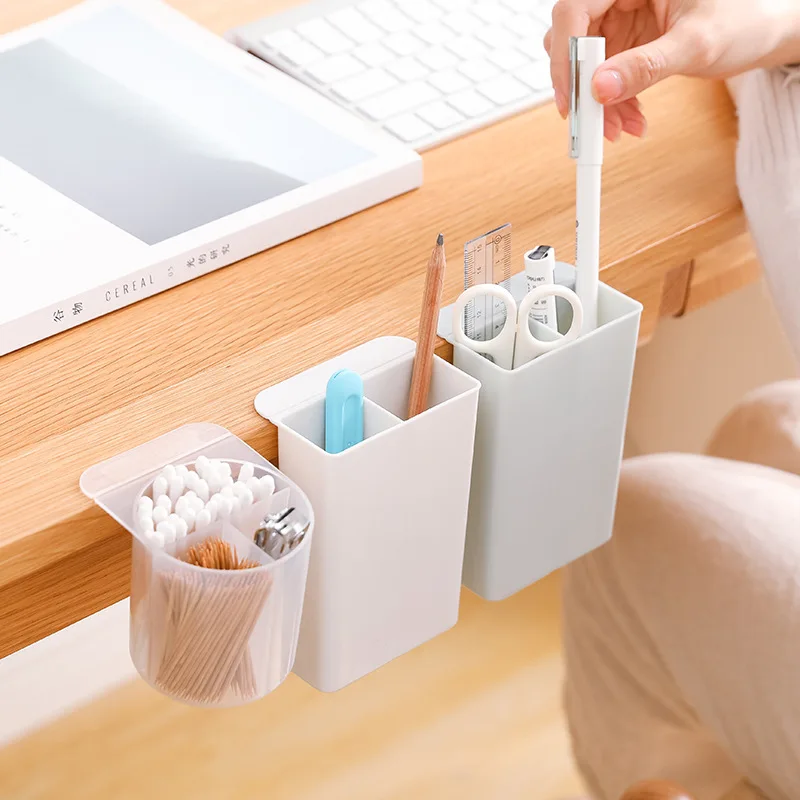 Stick-on Pen Holder Desk Organizer Desktop Hanging Pencil Case Office Stationery Storage Box Home Office Storage Organizator
Stick-on Pen Holder Desk Organizer Desktop Hanging Pencil Case Office Stationery Storage Box Home Office Storage Organizator