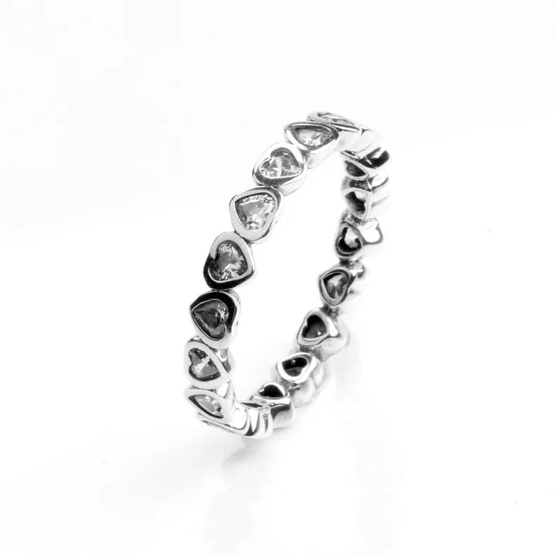 925 Sterling Silver pan Ring Forever More Love Heart With Crystal Rings For Women Wedding Party Gift Fine Jewelry
925 Sterling Silver pan Ring Forever More Love Heart With Crystal Rings For Women Wedding Party Gift Fine Jewelry