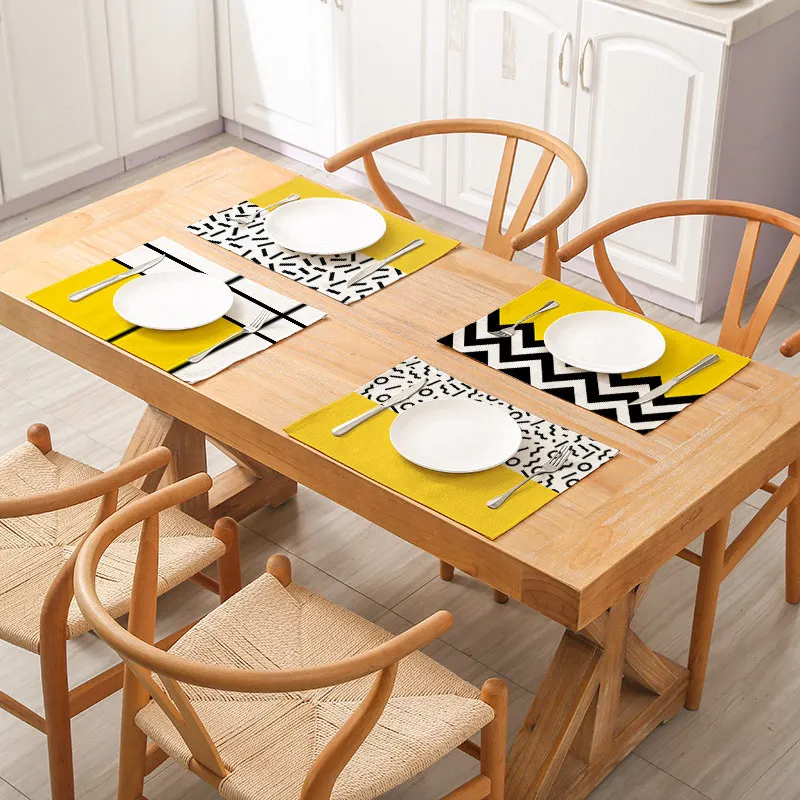 Doleft Tableware Mat Geometry Printed Placemat for Kitchen Dining Table Modern Home Decoration Waterproof Coaster 32*42cm 1pc
Doleft Tableware Mat Geometry Printed Placemat for Kitchen Dining Table Modern Home Decoration Waterproof Coaster 32*42cm 1pc