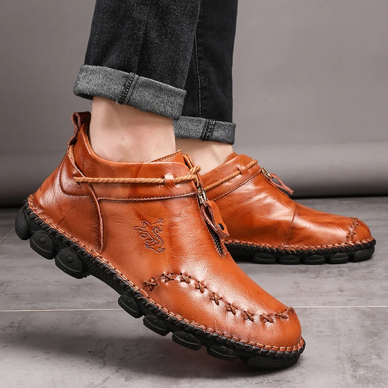 Men Casual Boots Outdoor Footwear Men Casual Flat Shoes Leisure Sport Leather Shoe Man Mens Causal Black Fashion
Men Casual Boots Outdoor Footwear Men Casual Flat Shoes Leisure Sport Leather Shoe Man Mens Causal Black Fashion