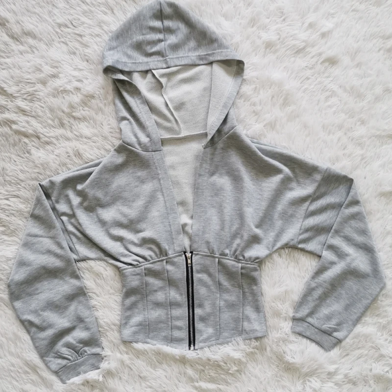 Women Spring Autumn Long Sleeve Zip Hoodies Casual Solid Sweatshirt Sexy Slim Corset Sport Workout Gym Jacket Japanese Fashion#
Women Spring Autumn Long Sleeve Zip Hoodies Casual Solid Sweatshirt Sexy Slim Corset Sport Workout Gym Jacket Japanese Fashion#