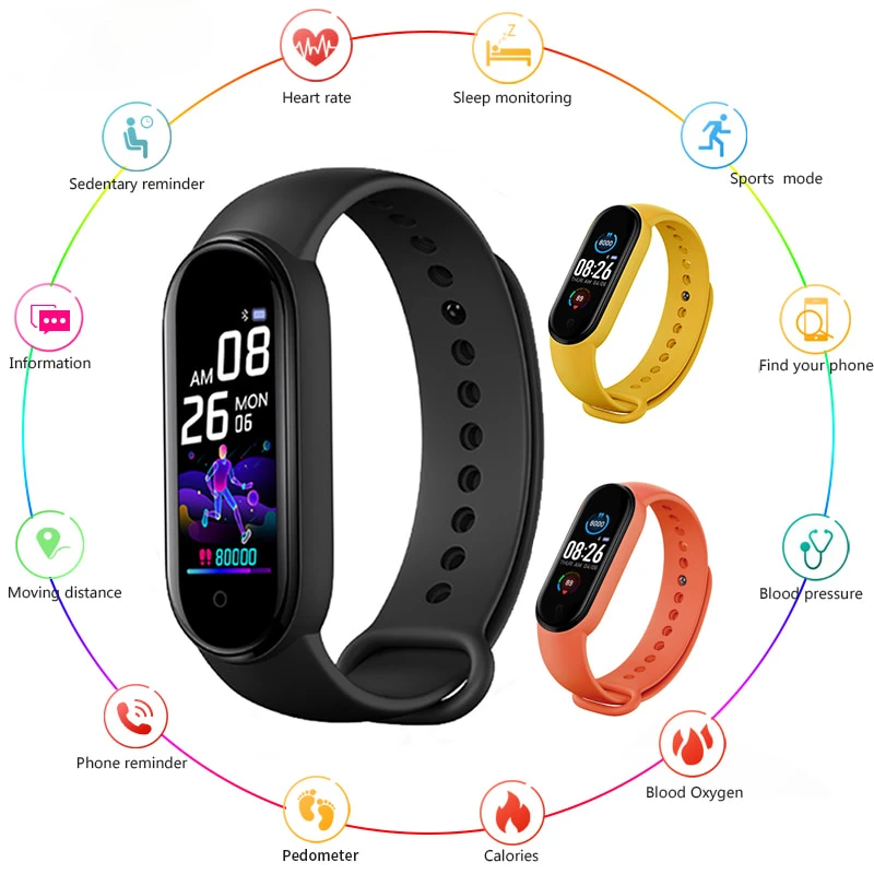 M5 Smart Band Bluetooth Bracelet Smart Watch Sport Fitness Tracker Pedometer Heart Rate Blood Pressure Monitor Smartband Clock 
M5 Smart Band Bluetooth Bracelet Smart Watch Sport Fitness Tracker Pedometer Heart Rate Blood Pressure Monitor Smartband Clock