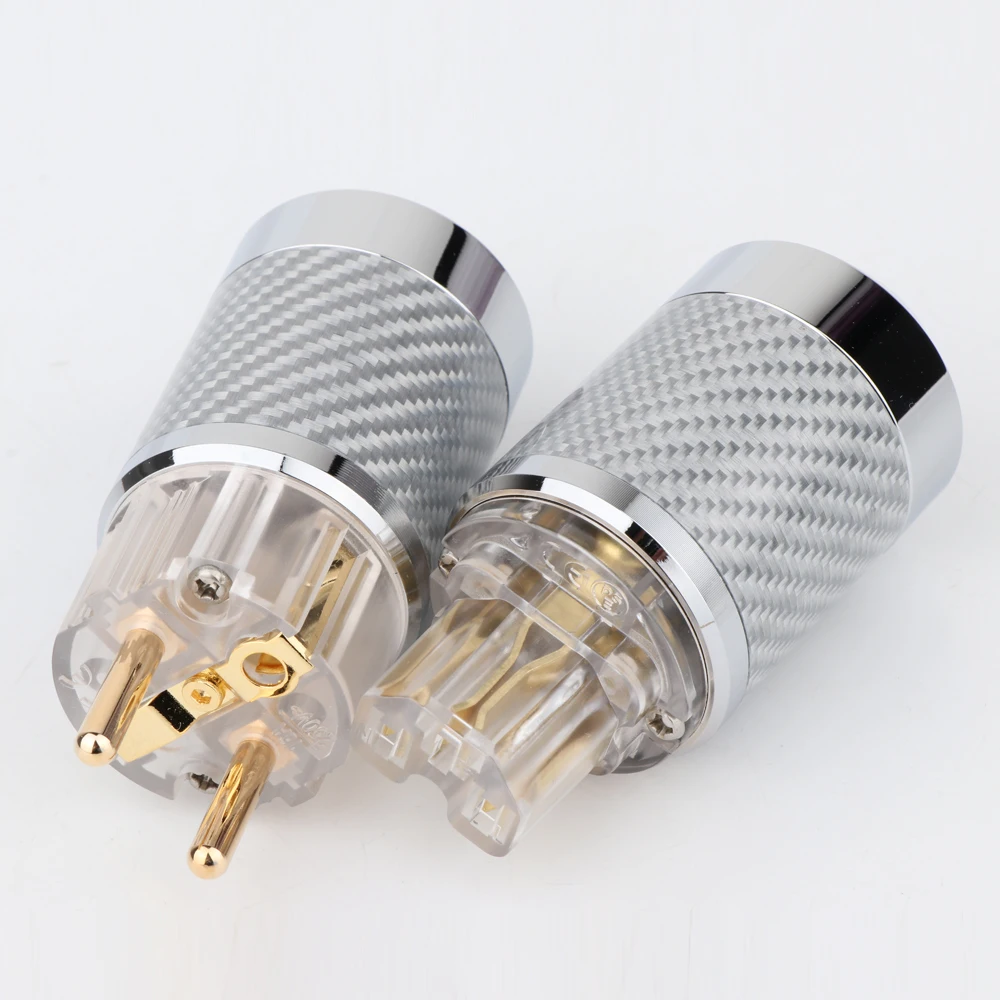 Hi-End WCF2-TEG Carbon Fiber Gold Plated European Standard AC Power Plug IEC Female Plug
Hi-End WCF2-TEG Carbon Fiber Gold Plated European Standard AC Power Plug IEC Female Plug