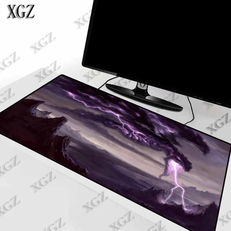 Игровой коврик для мыши XGZ большой игровой компьютерный с рисунком облаков