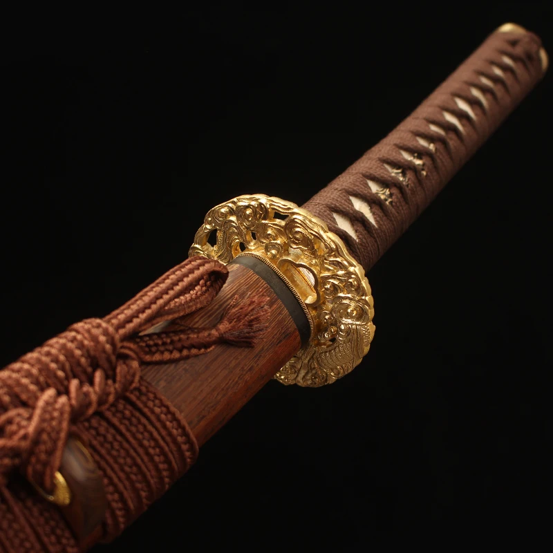 Japanese Samurai Katana 1060 Steel Blade With Strong Flexible Razor Sharp Real Swords Handmade Full Tang 41 Inch Rosewood Saya 
Japanese Samurai Katana 1060 Steel Blade With Strong Flexible Razor Sharp Real Swords Handmade Full Tang 41 Inch Rosewood Saya