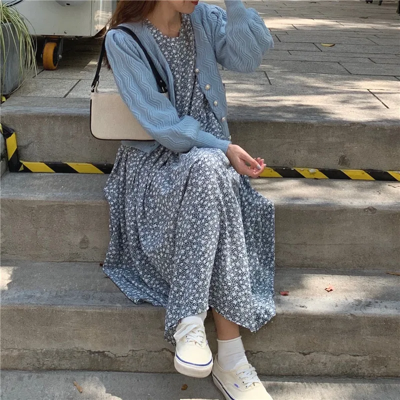 2021 New Spring Temperament Round Neck Floral Long Skirt, Fashionable And Elegant High-waisted Thin All-match Dress Female
2021 New Spring Temperament Round Neck Floral Long Skirt, Fashionable And Elegant High-waisted Thin All-match Dress Female