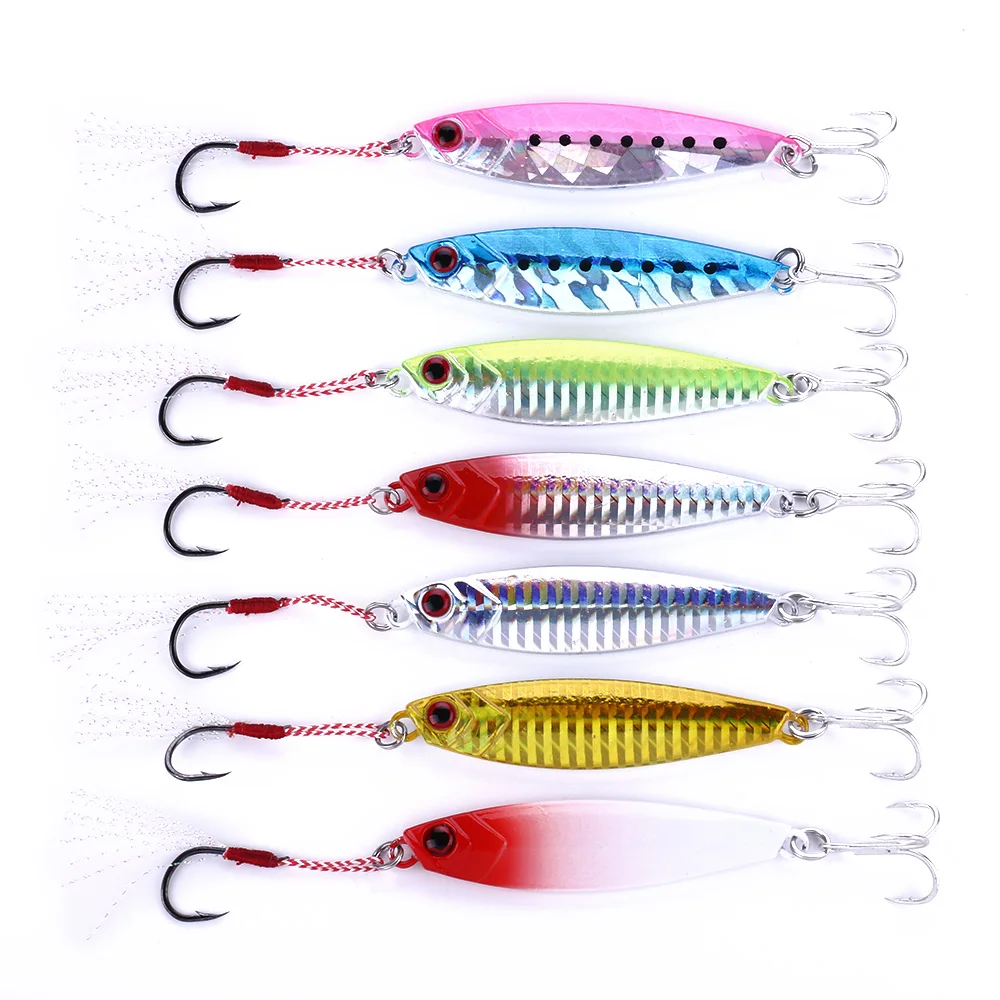 7pcs 30g 40g Metal Lure Fishing Spoon Sea Hard Lure Bait Fishing Tackle Metal Jigging lures
7pcs 30g 40g Metal Lure Fishing Spoon Sea Hard Lure Bait Fishing Tackle Metal Jigging lures