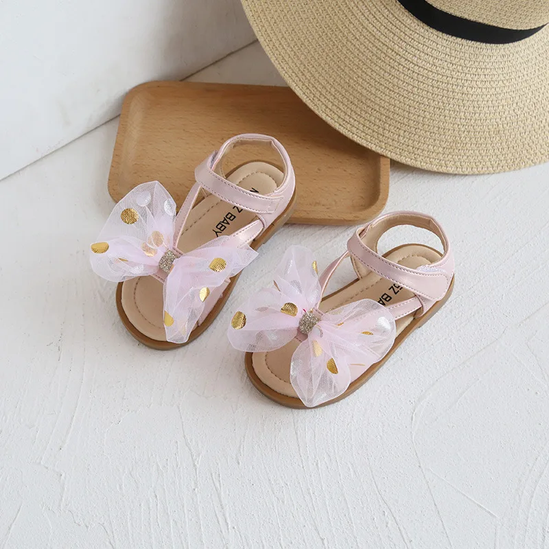 Summer Kids Sandals Little Girl Shoes Lace Bow Dot Girls Princess Shoes Flats Heel Beach Sandals Size 21-30 SMG204
Summer Kids Sandals Little Girl Shoes Lace Bow Dot Girls Princess Shoes Flats Heel Beach Sandals Size 21-30 SMG204