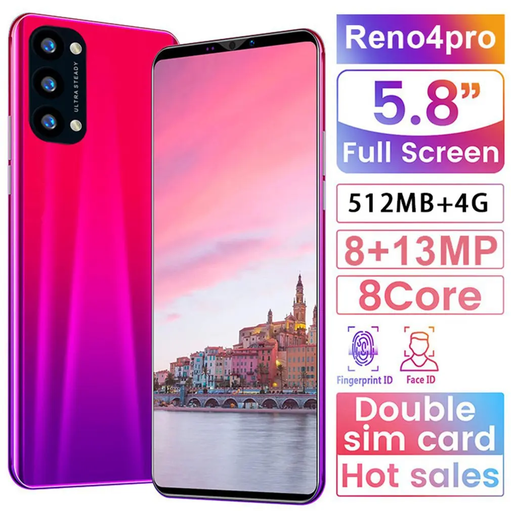 Reno4 Pro Smartphone 5.8 Inch Smartphone 512M+4G 3D Glass Plated Back Cover High Definition Rear Camera Red
Reno4 Pro Smartphone 5.8 Inch Smartphone 512M+4G 3D Glass Plated Back Cover High Definition Rear Camera Red