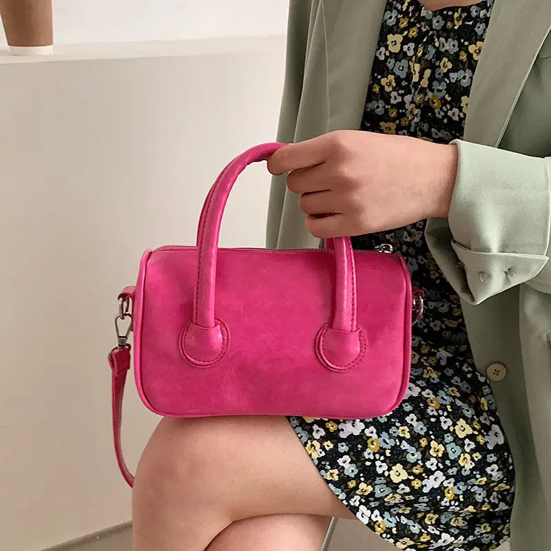 New Fashion Women Shoulder Messenger Bags Hot Pink Ladies Leather Portable Boston Bag Orange Casual Handbags Luxury Versatile
New Fashion Women Shoulder Messenger Bags Hot Pink Ladies Leather Portable Boston Bag Orange Casual Handbags Luxury Versatile