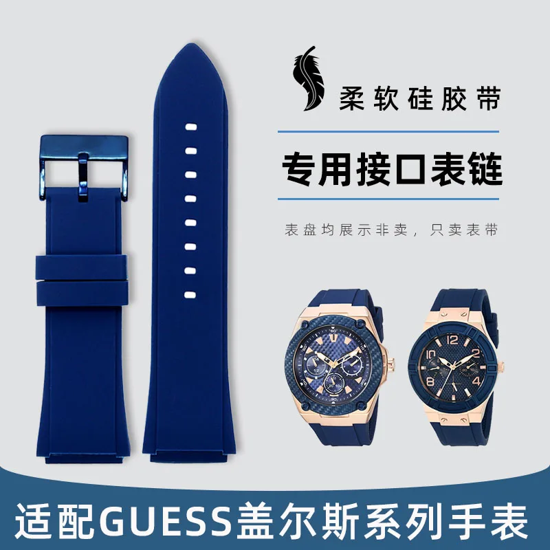 For guess watches band brand sport watch strap Rubber watchband 22mm Blue black Silicone Rubber bracelet for men
For guess watches band brand sport watch strap Rubber watchband 22mm Blue black Silicone Rubber bracelet for men