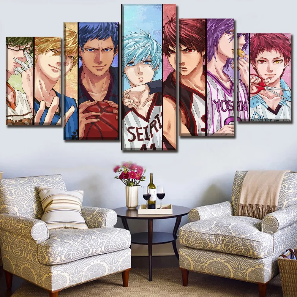 Wall Artwork Modular 5 Panel Painting Kuroko's Basketball Pictures Hd Prints Home Animation Poster Canvas Living Room Decoration
Wall Artwork Modular 5 Panel Painting Kuroko's Basketball Pictures Hd Prints Home Animation Poster Canvas Living Room Decoration