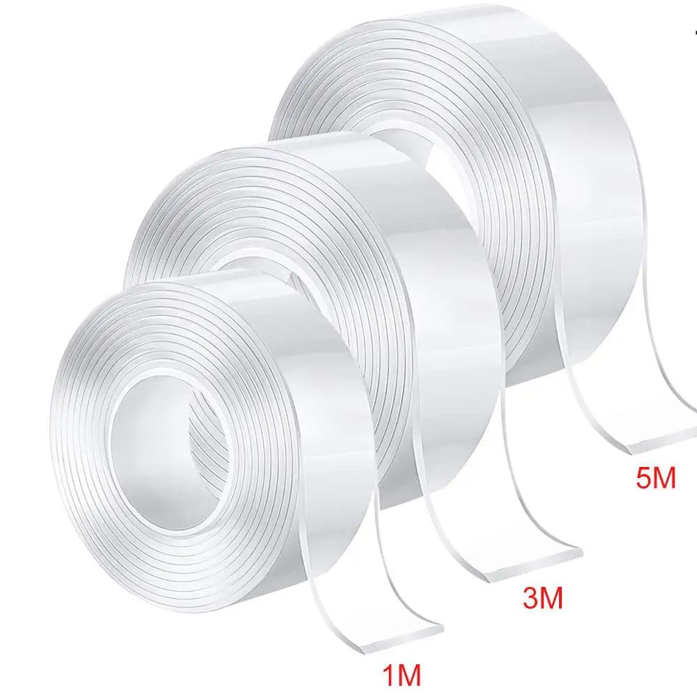 Transparent Nano Invisible Adhesive Kitchen Utensils Washable Sturdy Nano Adhesive Tape Seamless Tape Mobile Phone Reusable
Transparent Nano Invisible Adhesive Kitchen Utensils Washable Sturdy Nano Adhesive Tape Seamless Tape Mobile Phone Reusable