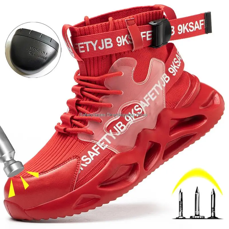 Fashion Work Safety Boots Men's Safety Shoes Steel Toe High Top Men Working Shoes Puncture Proof Work Sneakers Male Shoes 36-48
Fashion Work Safety Boots Men's Safety Shoes Steel Toe High Top Men Working Shoes Puncture Proof Work Sneakers Male Shoes 36-48