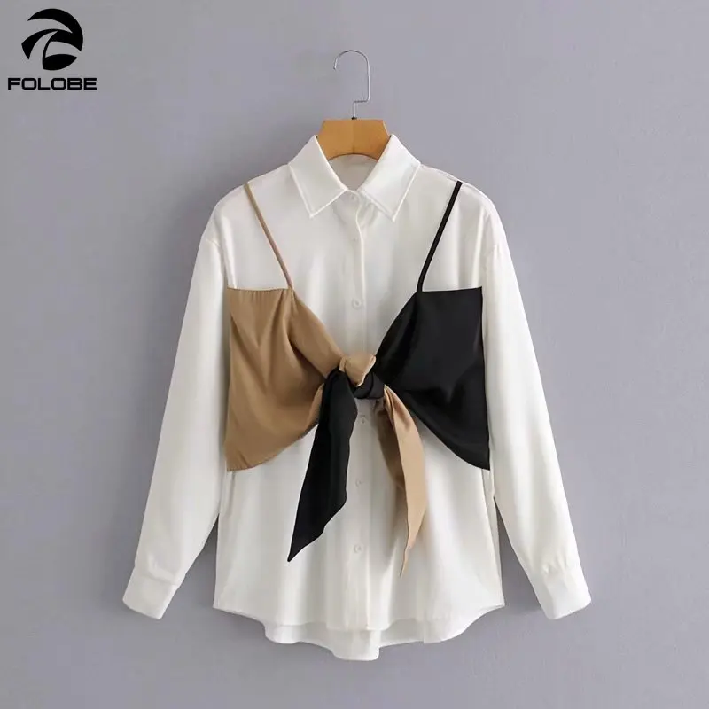 FOLOBE 2021 Spring Autumn Fashion Shirts Women Blouse Korean Bow Patchwork Fake Two Pieces Long Sleeve Women Tops and Blouses
FOLOBE 2021 Spring Autumn Fashion Shirts Women Blouse Korean Bow Patchwork Fake Two Pieces Long Sleeve Women Tops and Blouses