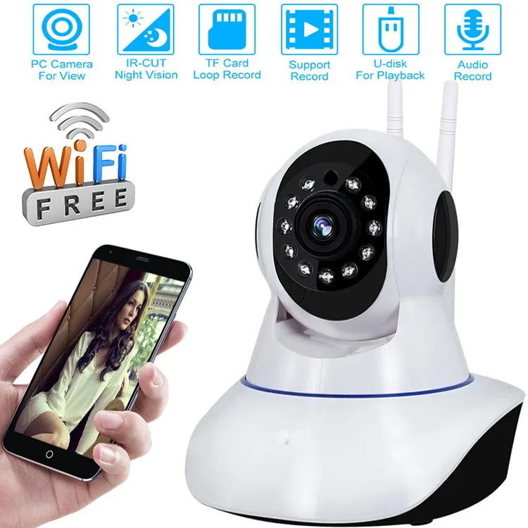 720P/1080P Wifi IP Camera 2.0MP WiFi Wireless Surveillance Camera P2P Security CCTV Camera Network Indoor surveillance camera
720P/1080P Wifi IP Camera 2.0MP WiFi Wireless Surveillance Camera P2P Security CCTV Camera Network Indoor surveillance camera