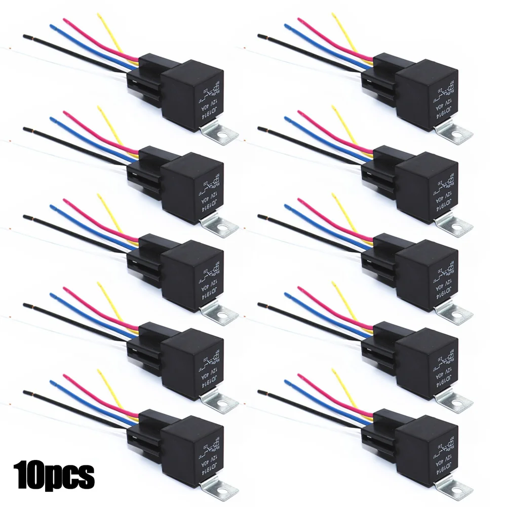 10Pcs DC 12V Car SPDT Automotive Relay 4 Pin 4 Wires / 5 Pin 5 Wires w / Harness Socket 30/40 Amp For Dropshipping Wholesale
10Pcs DC 12V Car SPDT Automotive Relay 4 Pin 4 Wires / 5 Pin 5 Wires w / Harness Socket 30/40 Amp For Dropshipping Wholesale