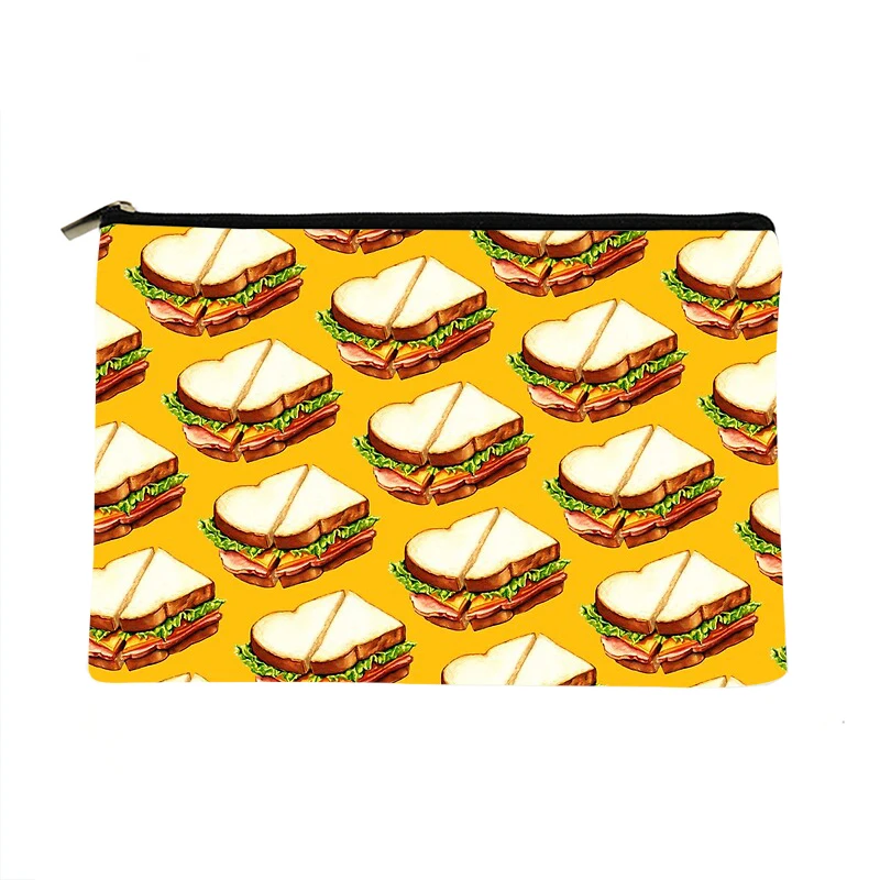 Women Ham Sandwich Printed Make up bag Fashion Women Cosmetics Organizer Bag for Travel Colorful Storage Bag for Lady Bag
Women Ham Sandwich Printed Make up bag Fashion Women Cosmetics Organizer Bag for Travel Colorful Storage Bag for Lady Bag